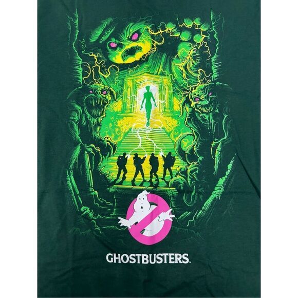 NWT Ghostbusters Oversized Green Short Sleeve Tee Size Small/Medium - Picture 2 of 9